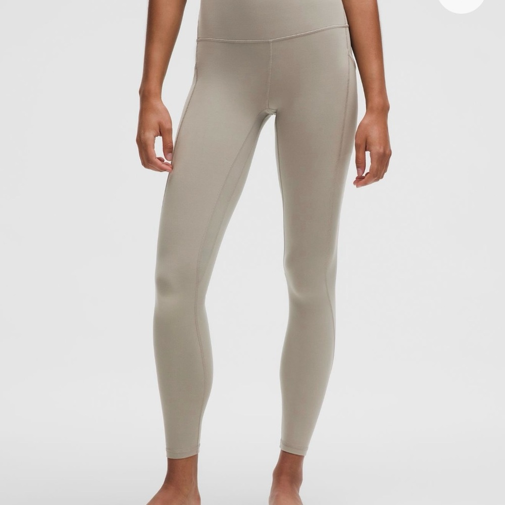 lululemon Align High-Rise Pant with Pockets 28".  Warm Ash Grey